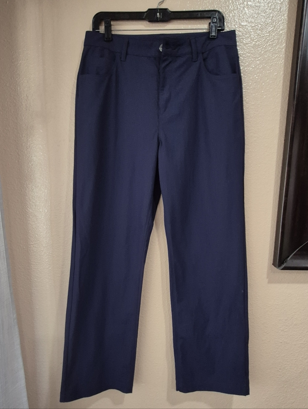 Fabletic Men's Navy Dress Pants - Classic Straight Fit